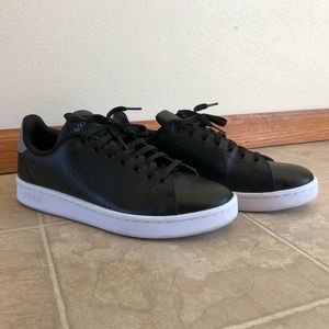 Adidas Men’s Faux Leather Advantage Sneakers